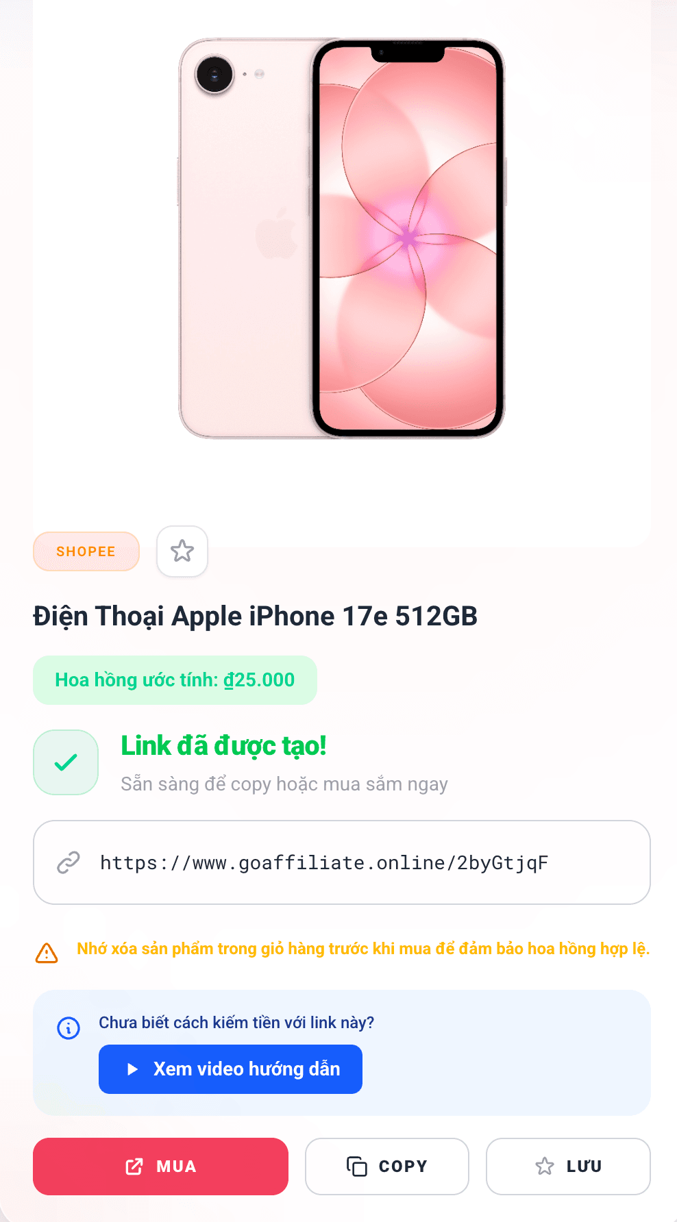 Bước 3: Chia sẻ & kiếm tiền